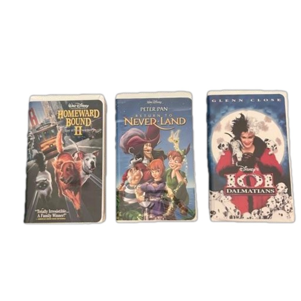Disney VHS Lot of 3 Movies